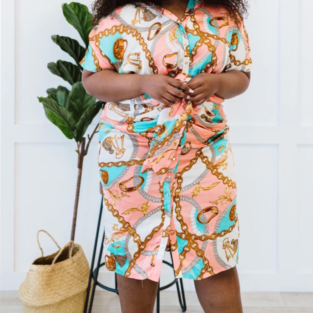 Scarf Print Dress